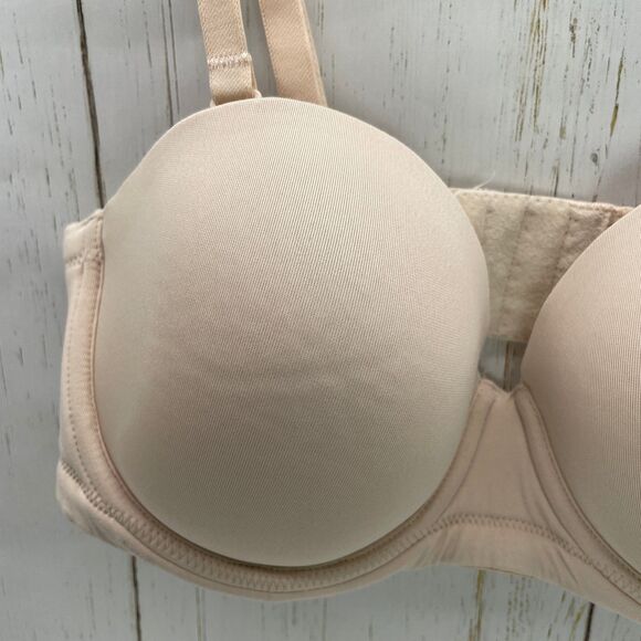 Wacoal Womens Size 36D Bra Beige 854119 Red Carpet Convertible Strapless Straps - Picture 3 of 8